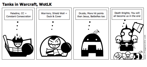Tanks in Warcraft Cartoon